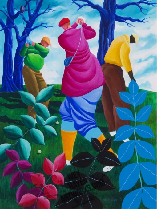 Swinging Golfers