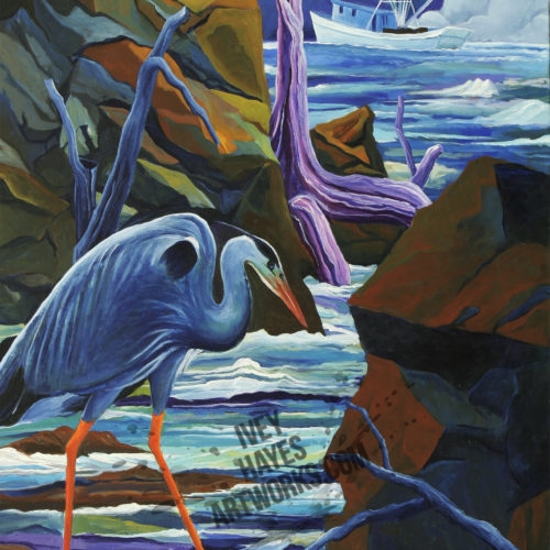 Late Evening Heron