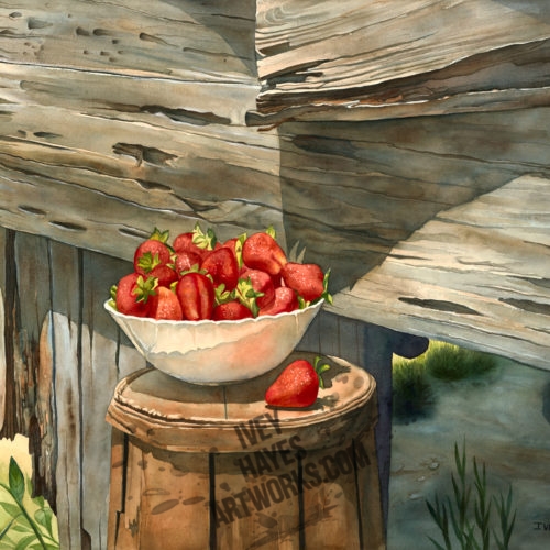 Bowl of Fresh Strawberries